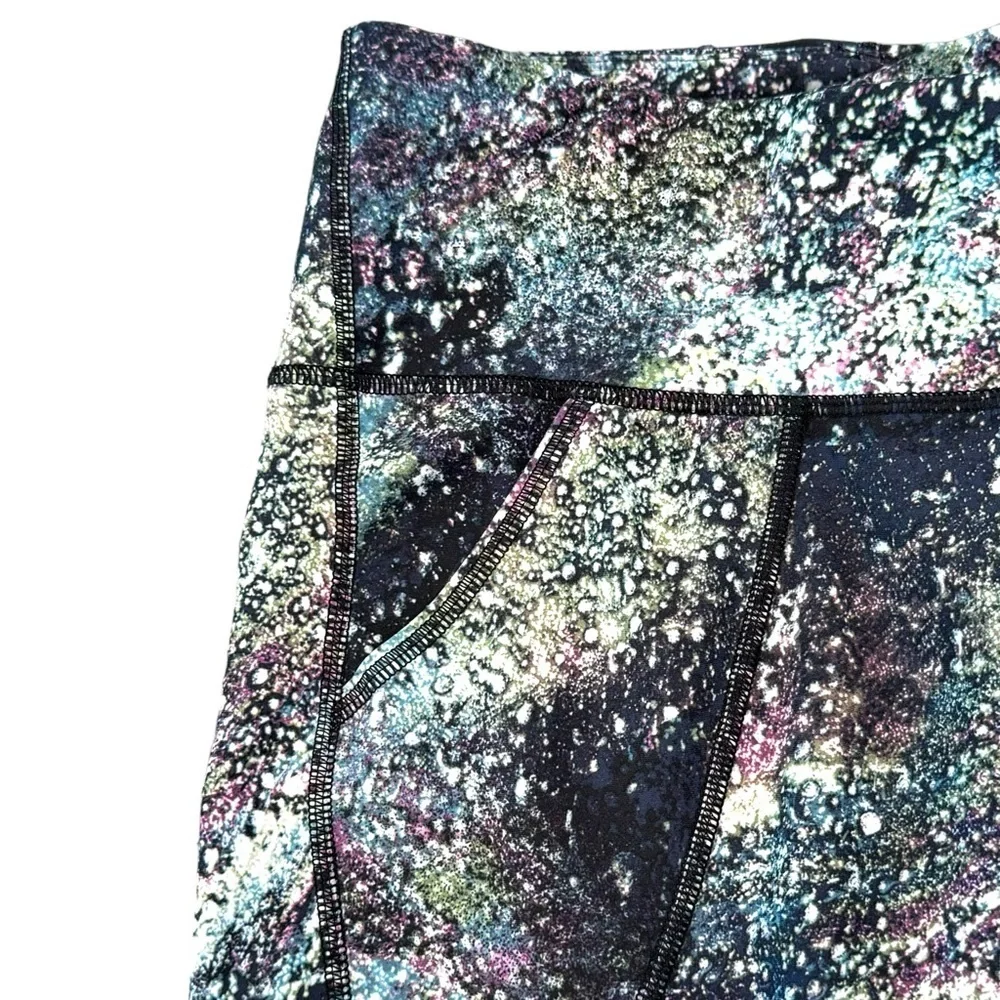 Old Navy Galaxy High-Waist PowerSoft Side-Pocket Leggings Girls Size XL (14-16)